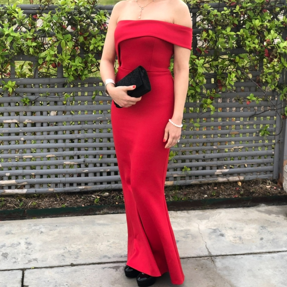 Black Halo Red Gown
